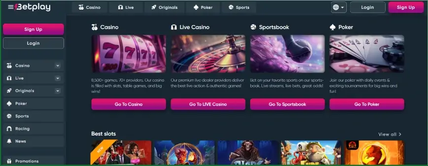 betplay interface