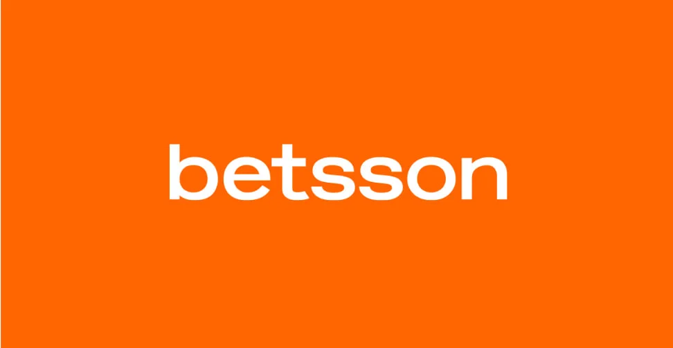 Logotipo oficial de Betsson Casino con letras naranjas en estilo moderno sobre fondo blanco